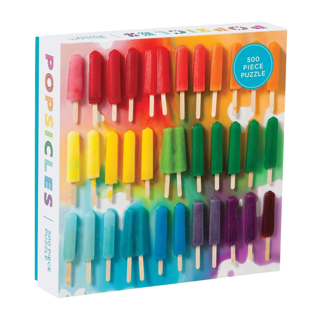 Rainbow Popsicles 500 Piece Jigsaw Puzzle