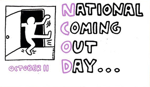 Keith Haring National Coming Out Day Sticker