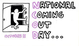 Keith Haring National Coming Out Day Sticker