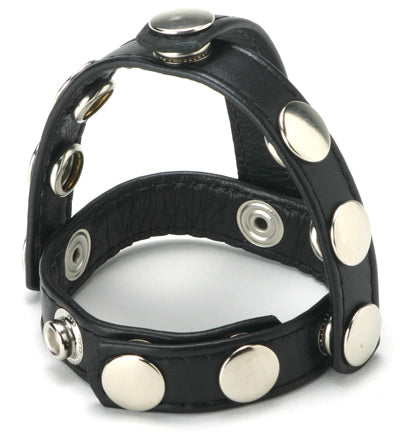 Snap-On Cock and Ball Harness by Strict Leather