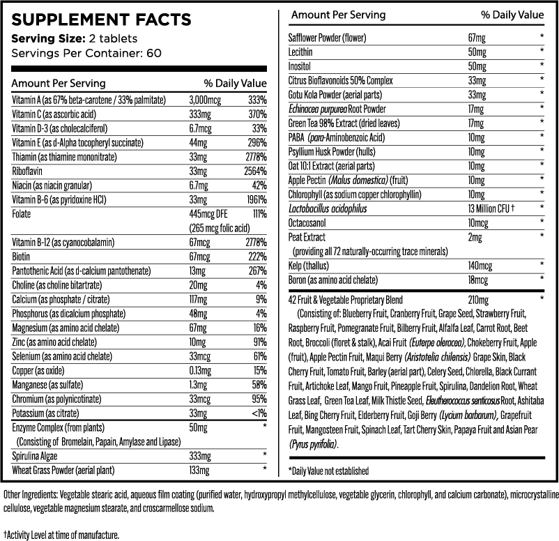 STAY READY DAILY MULTIVITAMIN BY PURE FOR MEN