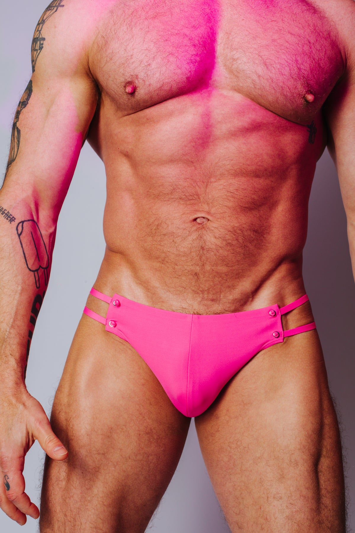 RUDI GERNREICH THE KNOT BOTTOM HOT PINK