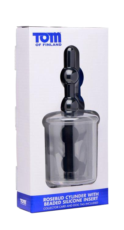 Tom of Finland Rosebud Cylinder with Beaded Silicone Insert
