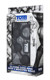Tom of Finland Silicone Cock Ring With 3 Weighted Anal Balls