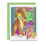 KING OF THE TIGERS GREETING CARD