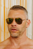 TOM OF FINLAND SUNGLASSES GOLD WITH GOLD LENSES