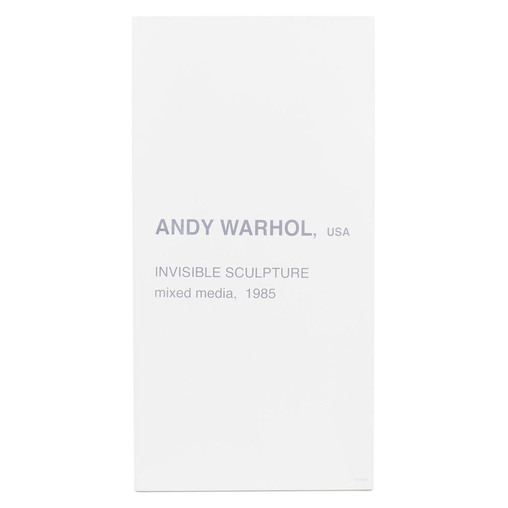 Andy Warhol The Invisible Sculpture by Kidrobot