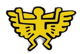 KEITH HARING ANGEL PIN - YELLOW